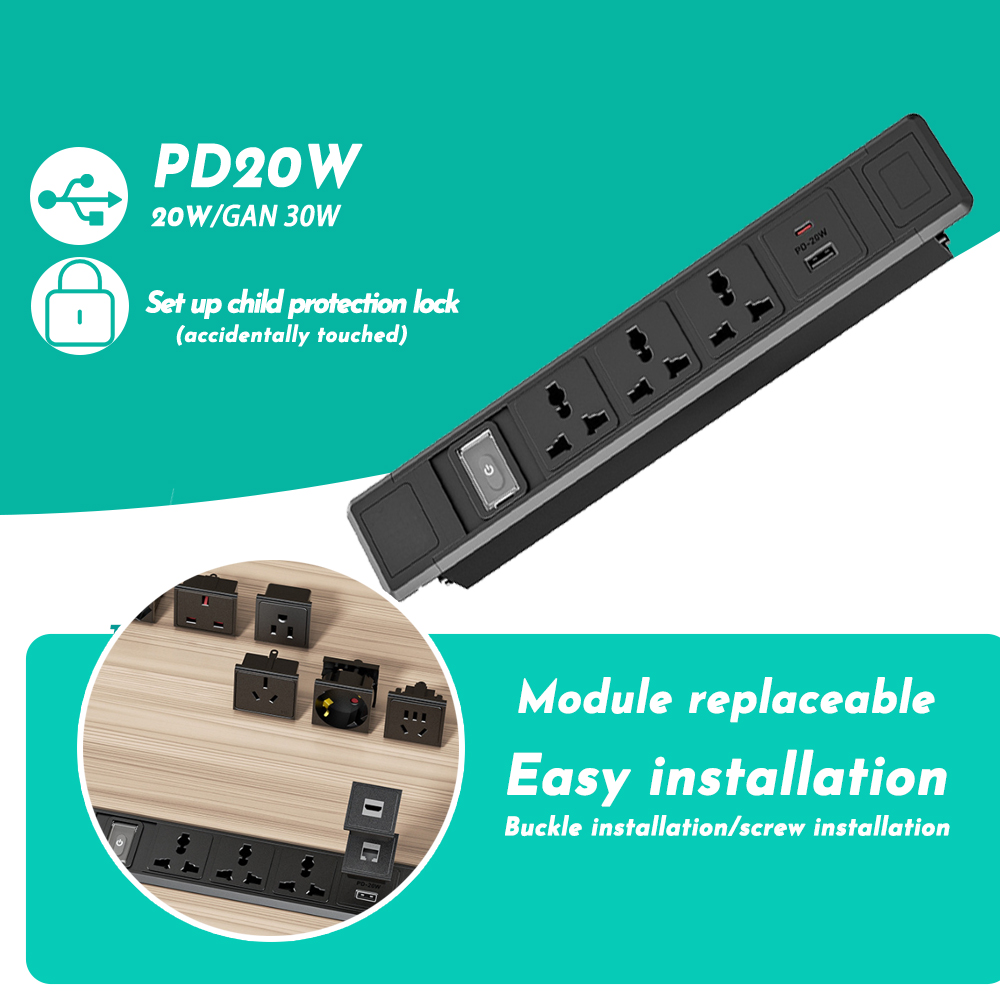 FUNAYA Built-in Table Socket M - Office Furniture Uk recension och pris