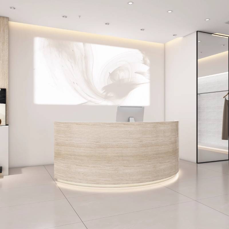 Design Logo Reception Desks Be - Office Furniture Logo recension och pris
