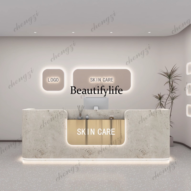 A68 Logo Beauty Reception Desk - Office Furniture Logo recension och pris