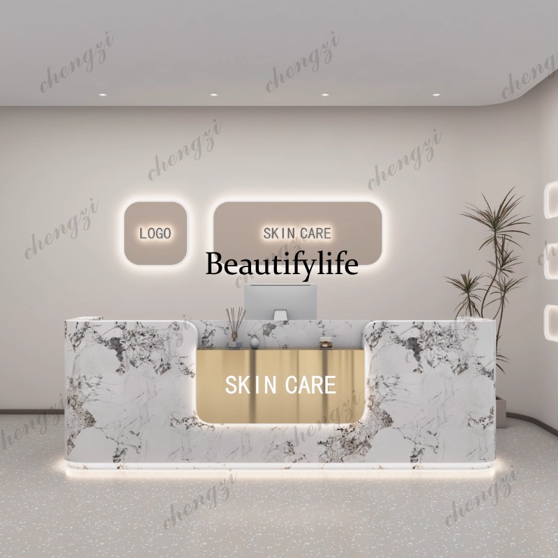 A68 Logo Beauty Reception Desk - Office Furniture Logo recension och pris