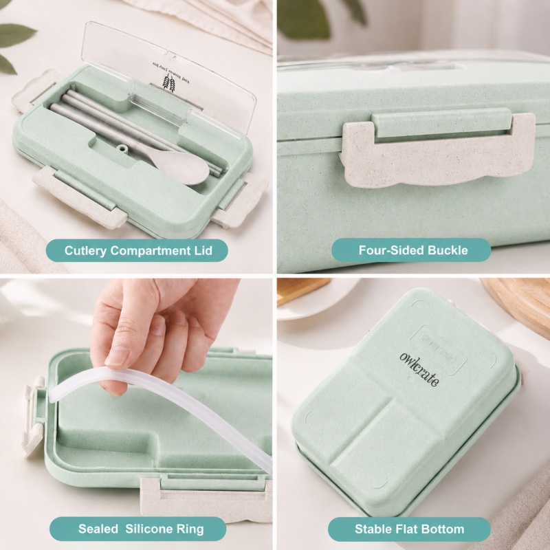 Wheat Straw Lunch Box Microwav - Office Furniture China recension och pris